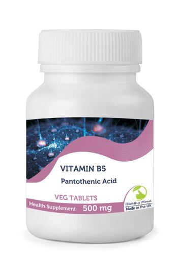 Vitamine B5 ACIDE PANTOTHÉNIQUE 500mg Comprimés 120 Comprimés Recharge 1