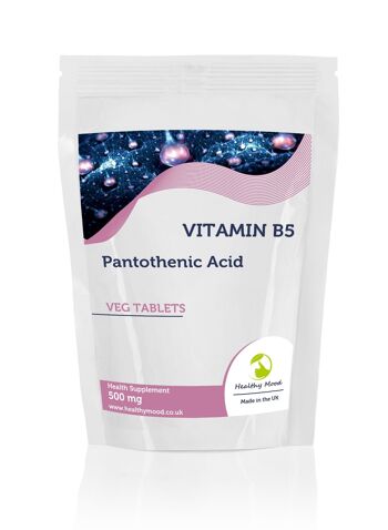 Vitamine B5 ACIDE PANTOTHÉNIQUE 500mg Comprimés 120 Comprimés Recharge 2