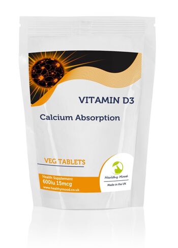 Comprimés de vitamine D3 600UI 15MCG 2