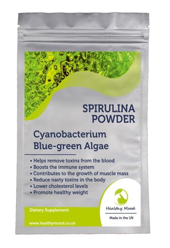 Spiruline en poudre d'algues bleu-vert 100g 3