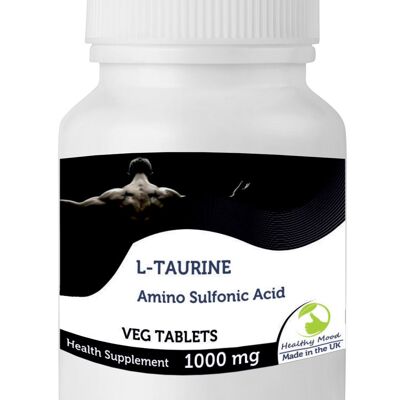 L-Taurina 1000 mg Veg Tabletas 60 Tabletas BOTELLA
