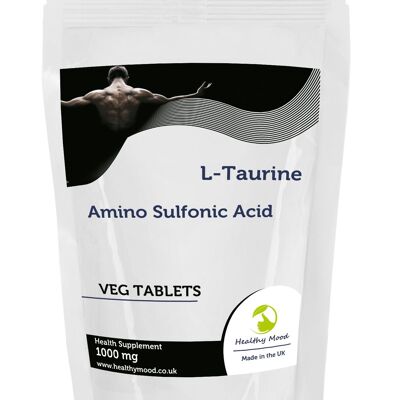 L-Taurine 1000mg Veg Tablets 60 Tablets Refill Pack