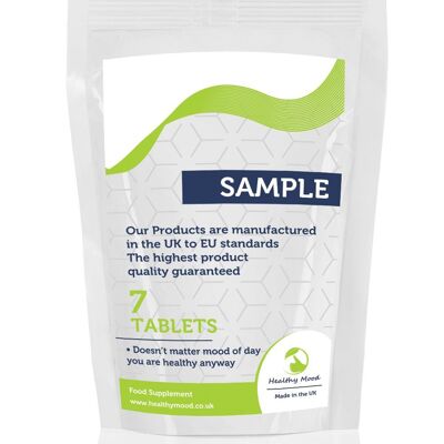 Paquete de 7 muestras de cápsulas de 500 mg de mejillón de labios verdes