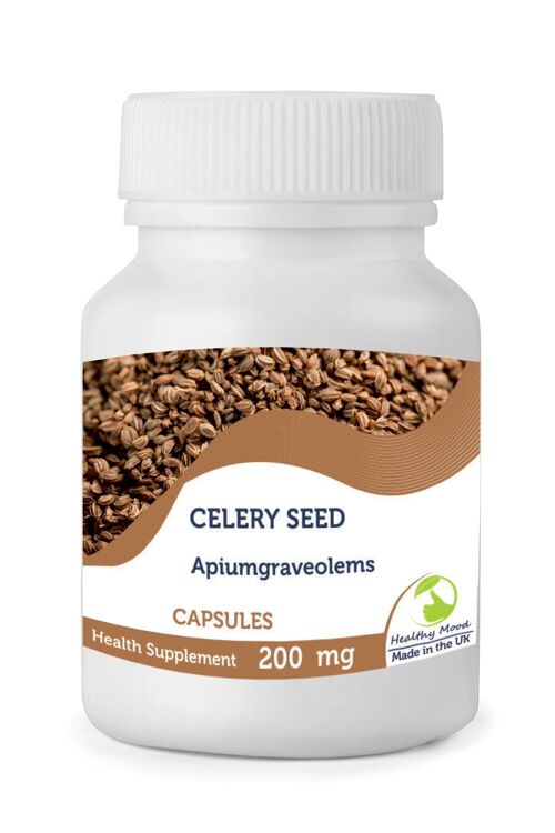 Celery Seed  Powder 200mg Capsules 60 Capsules BOTTLE