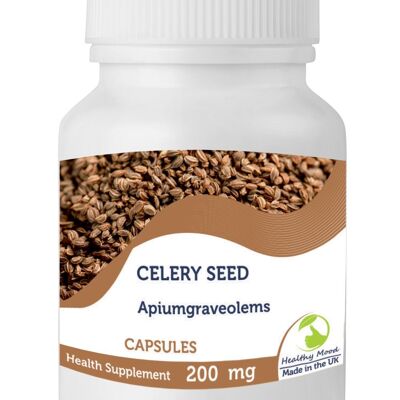 Celery Seed  Powder 200mg Capsules 60 Capsules BOTTLE