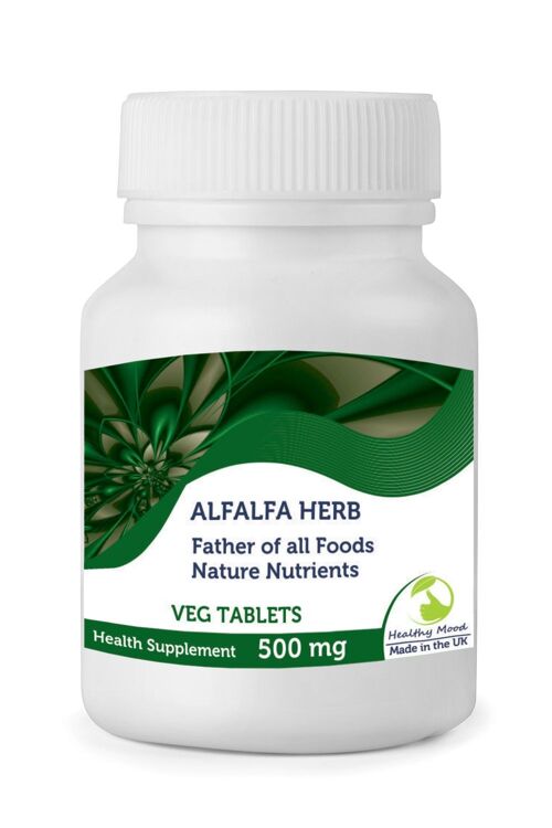 Alfa-alfa Herb 500mg Veg Tablets 30 Tablets BOTTLE