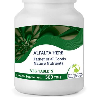 Alfa-alfa Herb 500mg Veg Tablets 120 Tablets BOTTLE