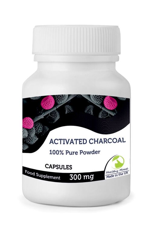 Activated Charcoal Powder Capsules 90 Capsules BOTTLE