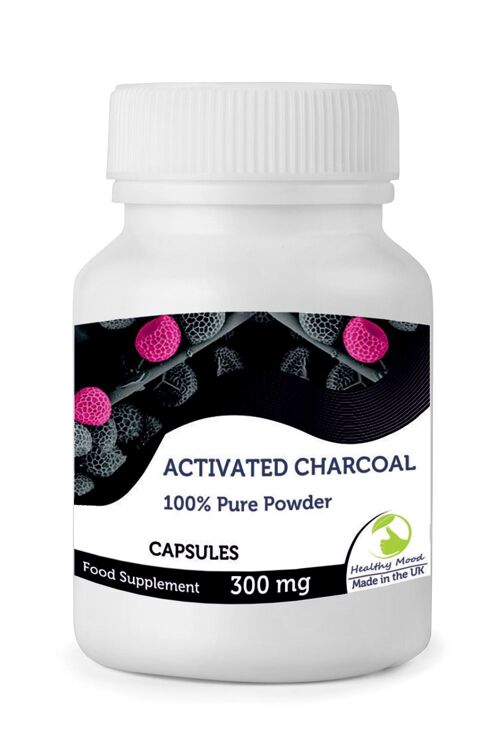Activated Charcoal Powder Capsules 180 Capsules BOTTLE