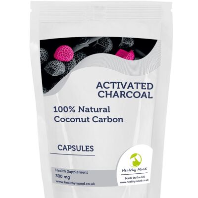 Activated Charcoal Powder Capsules 30 Capsules Refill Pack