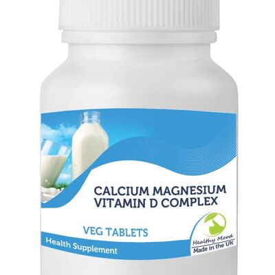 Calcio Magnesio Vitamina D Tabletas 250 Tabletas BOTELLA
