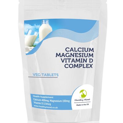 Compresse di vitamina D di calcio magnesio confezione di ricarica da 120 compresse