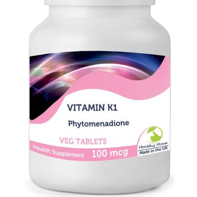 Vitamin K1 100mcg Veg Tablets 120 Tablets BOTTLE
