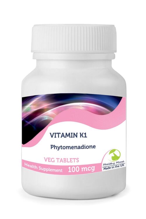 Vitamin K1 100mcg Veg Tablets 1000 Tablets BOTTLE