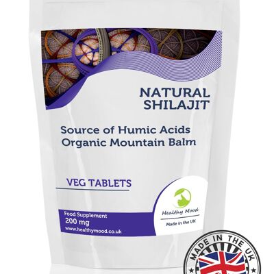 Siberian Shilajit 200 mg Mumijo Tabletas Paquete de 7 muestras