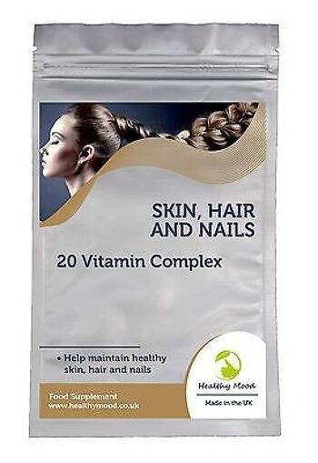 Cheveux Peau Ongles Complexe Multivitaminé Capsules 120 2