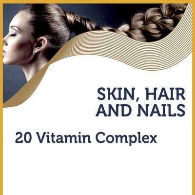 Hair Skin Nails Multivitamins Complex Capsules 180