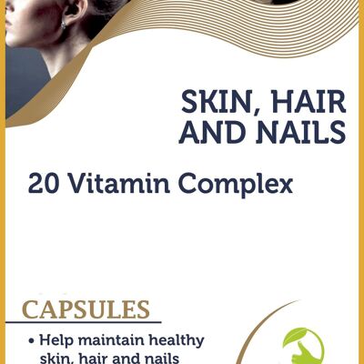 Hair Skin Nails Multivitamins Complex Capsules 30