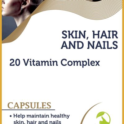 Cheveux Peau Ongles Complexe multivitaminé Capsules (1) 7 (pack d'échantillons)