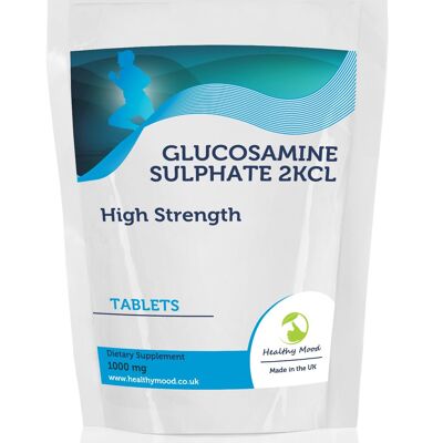 Sulfato de glucosamina 2KCL 1000 mg comprimidos Paquete de recarga de 30 comprimidos