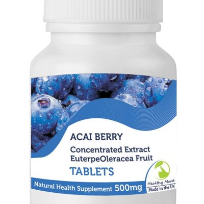 Extracto de baya de acai 3000 mg comprimidos 30 comprimidos BOTELLA