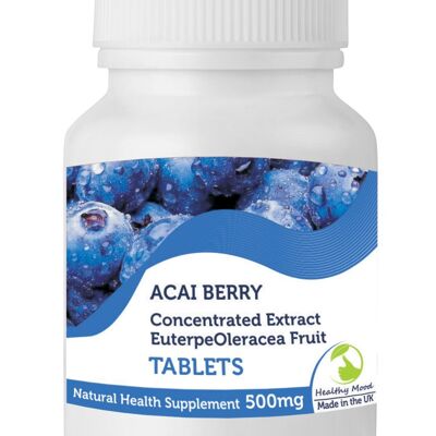 Acai-Beeren-Extrakt 3000mg Tabletten 60 Tabletten FLASCHE