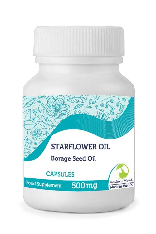 Starflower Borage Seed Oil Linolenic GLA 500mg Capsules 30 Capsules BOTTLE