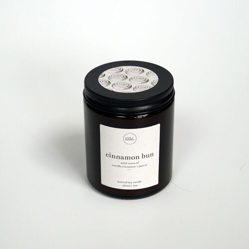 Cinnamon Bun Candle – Soy Wax Candle – 180ml