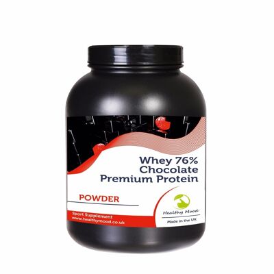 Polvo de proteína premium de chocolate con suero de leche