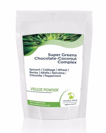 Complexe Super Greens Choc Coco POUDRE 100g 200g 500g 1kg Nutrition Sportive 100g 2