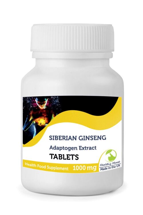 Ginseng Siberian 1000mg Tablets 90 Tablets BOTTLE