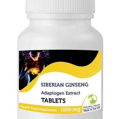 Ginseng Siberian 1000 mg Tabletas 120 Tabletas BOTELLA