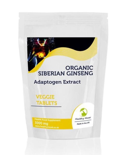 Ginseng Siberian 1000mg Tablets 30 Tablets Refill Pack