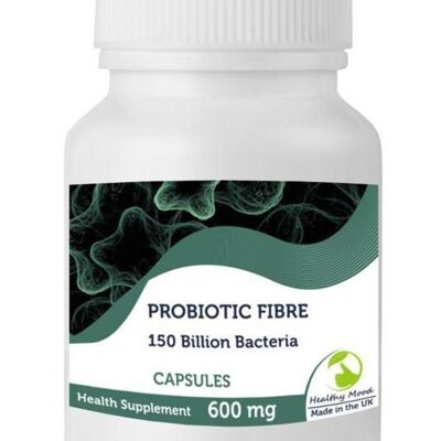 Fibra probiótica Lactobacillus 150bln Cápsulas 180 Tabletas Recambio Paquete
