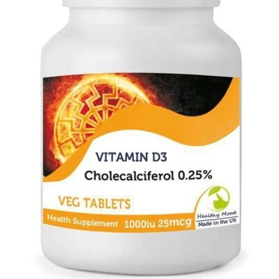 Sunshine Vitamin D3 1000iu 25mcg  Tablets 120 Tablets BOTTLE