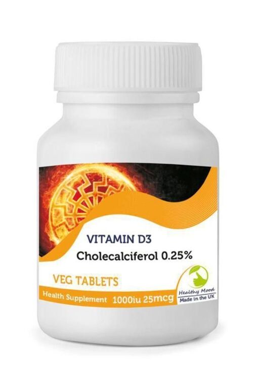 Sunshine Vitamin D3 1000iu 25mcg  Tablets 250 Tablets BOTTLE