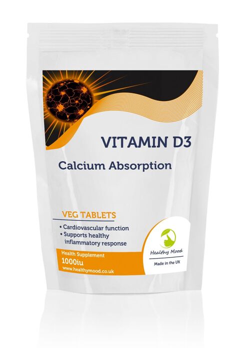 Sunshine Vitamin D3 1000iu 25mcg  Tablets 30 Tablets Refill Pack