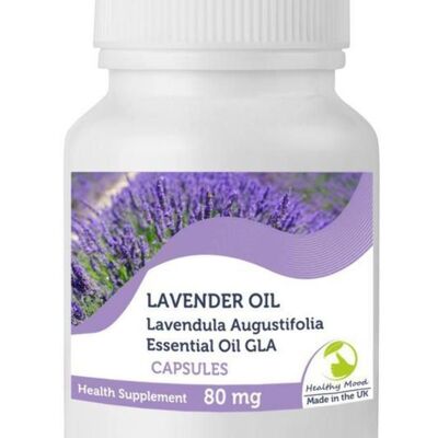 Lavender Oil 80mg GLA Capsules 90 Capsules BOTTLE