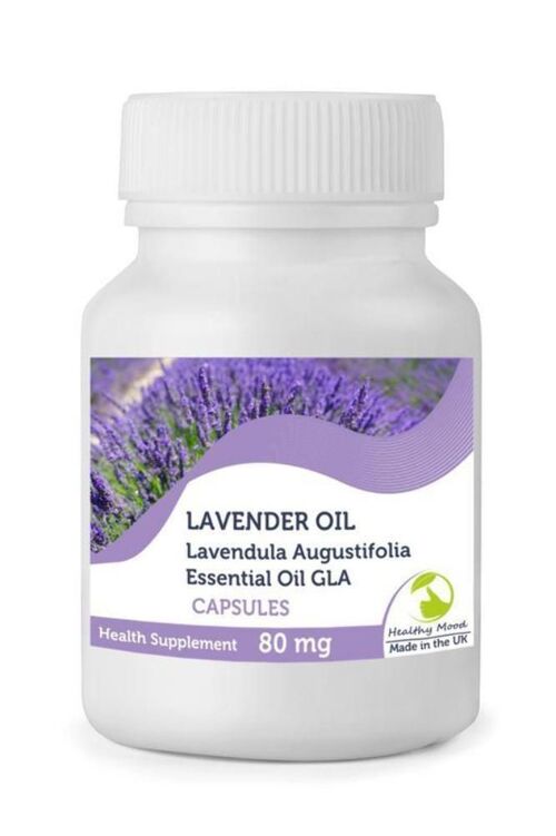 Lavender Oil 80mg GLA Capsules 500 Capsules BOTTLE