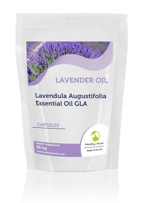 Lavender Oil 80mg GLA Capsules 120 Capsules Refill Pack