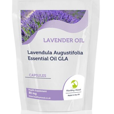 Lavender Oil 80mg GLA Capsules 1000 Capsules Refill Pack