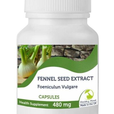 Fennel Seed Extract 480mg  Capsules 500 Capsules BOTTLE