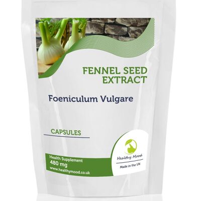 Fennel Seed Extract 480mg  Capsules 250 Capsules Refill Pack