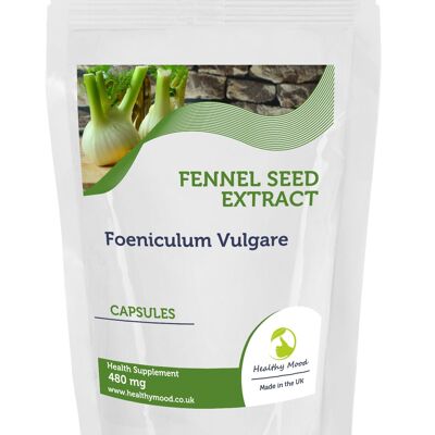 Fennel Seed Extract 480mg  Capsules 1000 Capsules Refill Pack