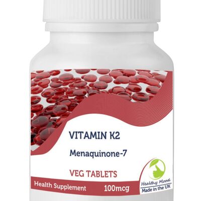 Vitamina K2 MK7 Veg Tablets Paquete de recarga de 120 tabletas