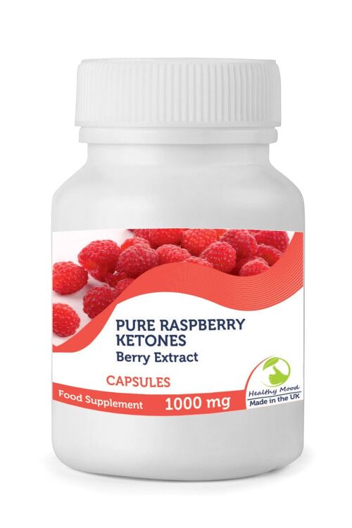 Raspberry Ketones Fruit Extract 1000mg Tablets 120 Capsules Refill Pack