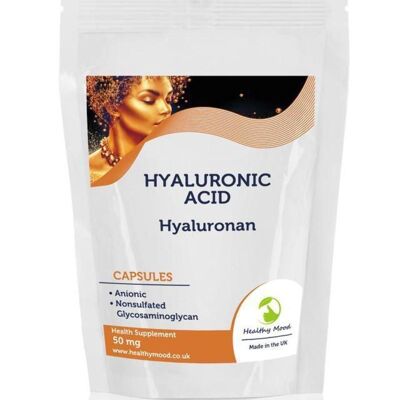 Cápsulas de ácido hialurónico 50 mg Paquete de recarga de 30 comprimidos