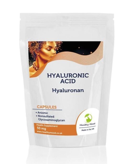 Hyaluronic Acid 50mg Capsules 90 Tablets Refill Pack
