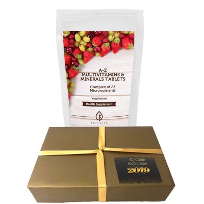 Personalized Gift Box with Vitamins FOR HIM