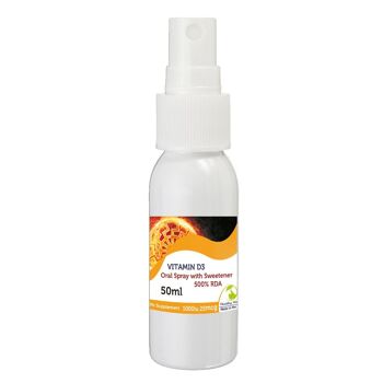 Vitamine D3 Gouttes Spray 50ml Menthe 25ug Liquide 2